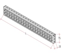 Лонжерон MULTICOLOR ML75 (400) (ШхВ) Sоц 1,5 мм MLT.UMK.LML.400.75