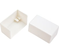 Заглушка Рувинил 40х25 белый 20 шт ЗГЛ-40х25