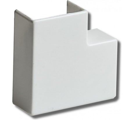 Плоский угол Рувинил поворот на 90 градусов 15х10 белый 20 шт ПВР-15х10