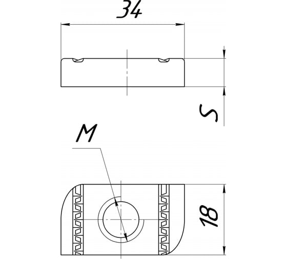 Страт-гайка УМС, Strut М10 упаковка 50 шт. SG-10