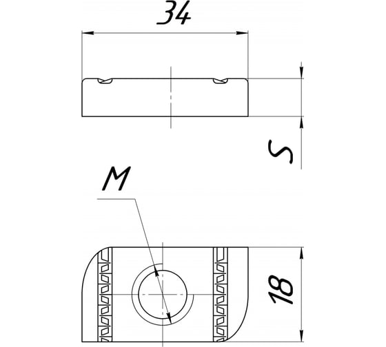Страт-гайка УМС, Strut, упаковка 50 шт. М8 SG-8