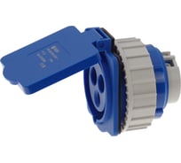 Розетка встраиваемая INPIN 16А 220V 1P+N+E IP44 CA 1628BL