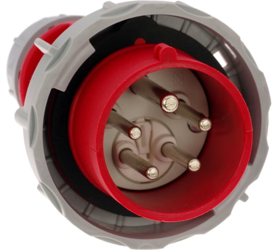 Вилка кабельная INPIN фазоинвертор 16А 380V 3P+N+E IP67 CA 325v 1