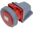 Розетка кабельная настенная TP Electric зажимные контакты 32А/400В/3P+N+E/IP67 3108-307-1600 1