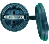 Каучуковая розетка Bull с заземлением с крышкой 338002