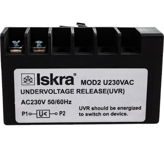 Расцепитель напряжения Iskra для авт. выкл. в литом корпусе MOD2 MOD2-U230-QT38 УТ-00019782