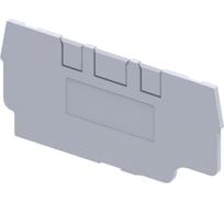 Крышка концевая для клеммы проходной КЭАЗ OptiClip EPCX2,5/3-TRIPLET-серый -50шт 289751