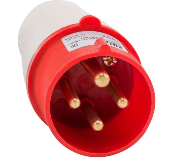 Вилка кабельная КЭАЗ 024-32А-6h-380AC-3P+PE-IP44 5 шт 222739 1