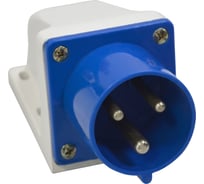 Вилка для монтажа на поверхность КЭАЗ 523-32А-6h-220AC-2P+PE-IP44 5 шт 241216