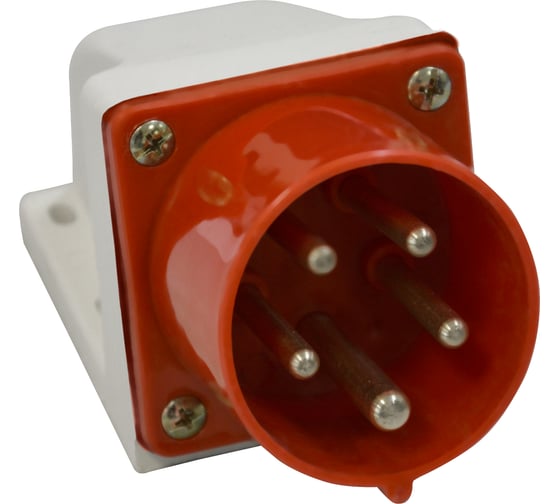 Вилка для монтажа на поверхность КЭАЗ 525-32А-6h-380AC-3P+PE+N-IP44 5 шт 241218 1