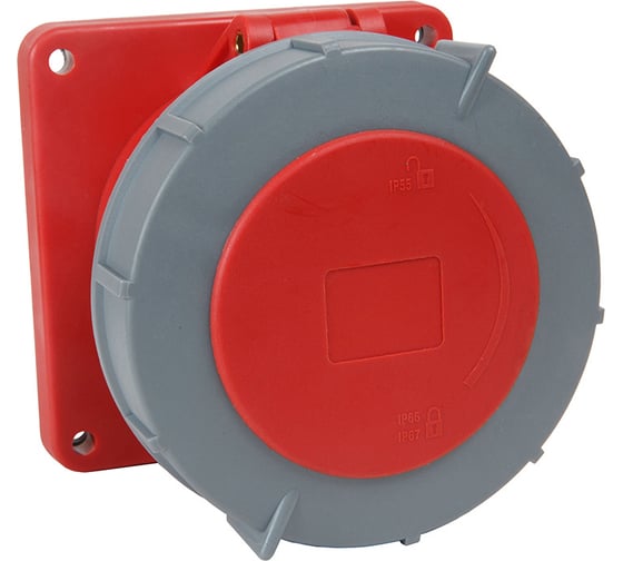 Розетка КЭАЗ 345-125А-6h-380AC-3P+PE+N-IP67- 309435