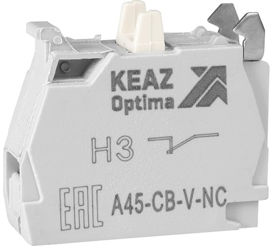 Контактный блок КЭАЗ OptiSignal D22 A45-CB-V-NC 1НЗ винтовой зажим ZBE102 100 шт 332201