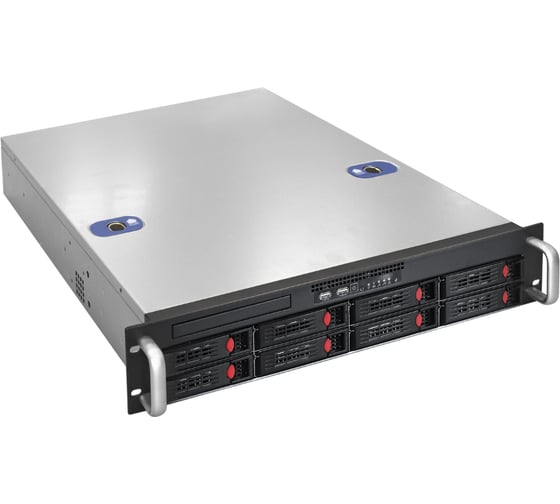 Серверная платформа Pro 2U550-HS08 RM 19", высота 2U, глубина 550, Redundant БП 2x1000W, 8xHotSwap, USB ExeGate 292416 1