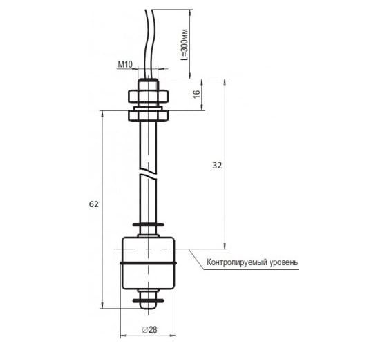 Датчик уровня жидкости ТЕКО DUG3-3 00-00051757