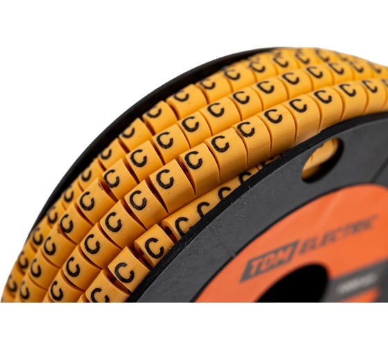 Маркер TDM ELECTRIC МК1 - 2,5мм, символ С, 1000шт/ролл SQ0511-0028