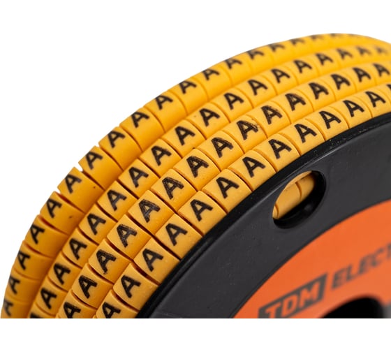 Маркер TDM ELECTRIC МК1 - 2,5мм, символ А, 1000шт/ролл SQ0511-0026