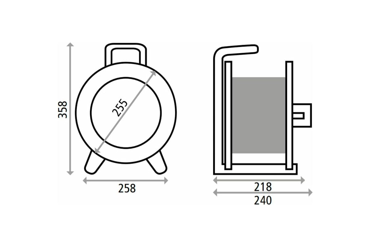 Катушка для удлинителя HEDI металлическая D=255мм G1S000 - выгодная .