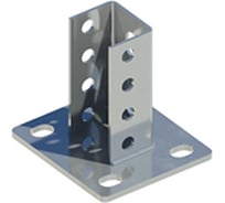 Крепление потолочные с приварным основанием ООО "СТАЛЬНЫЕ СИСТЕМЫ" KRP-P 50x30, 1,5мм, L=120мм SK41OG-16