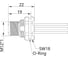 Монтажный разъем VELLEDQ FLH-M12-M08(M12)-0.3, Вилка, Прямой с кабелем, Латунь никелированная 8-PINIP67, кабель 0,3 м, 60 AC/DC, 08-00024792 2