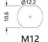 Монтажный разъем VELLEDQ FLH-M12-M08(M12)-0.3, Вилка, Прямой с кабелем, Латунь никелированная 8-PINIP67, кабель 0,3 м, 60 AC/DC, 08-00024792 3
