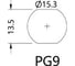 Монтажный разъем VELLEDQ FLH-M12-M12(PG9)-0.3, Вилка, Прямой с кабелем, Латунь никелированная 12-PINIP67, кабель 0,3 м, 60 AC/DC, 08-00024795 3