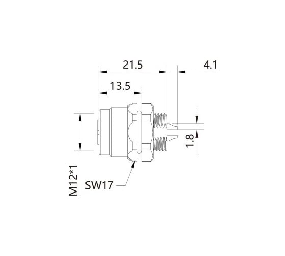 Mонтажный разъем VELLEDQ FLQ-M12-F04(PG9)-HB 08-00024751