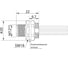 Монтажный разъем VELLEDQ FLQ-M12-M05(M12)-0.3, Вилка, Прямой с кабелем, Латунь никелированная 5-PINIP67, кабель 0,3 м, 60 AC/DC, 08-00024770 2