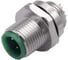 Монтажный разъем VELLEDQ FLQ-M12-M05(M12)-HB, Вилка, Прямой под пайку, Латунь никелированная 5-PINIP6760 AC/DC, 08-00024744 1