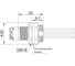 Монтажный разъем VELLEDQ FLQ-M12-M05(PG9)-0.3, Вилка, Прямой с кабелем, Латунь никелированная 5-PINIP67, кабель 0,3 м, 60 AC/DC, 08-00024771 2