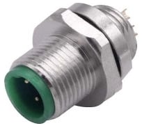 Монтажный разъем VELLEDQ FLQ-M12-M05(PG9)-HB, Вилка, Прямой под пайку, Латунь никелированная 5-PINIP6760 AC/DC, 08-00024745