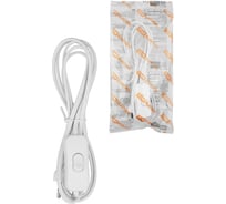 Шнур для БРА с выключателем TDM ELECTRIC ШВВП 2х0,5 мм2 1,8 м белый TDM SQ1305-1002