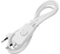 Шнур для БРА с выключателем TDM ELECTRIC ШВВП 2х0,5 мм2 1,8 м белый TDM SQ1305-1002