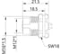 Монтажный разъем VELLEDQ FLH-M12-F08(PG9)-HB, Розетка, Прямой под пайку, Латунь никелированная 8-PINIP6760 AC/DC, 08-00024767 2