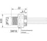 Монтажный разъем VELLEDQ FLQ-M12-M17(PG9)-0.3, Вилка, Прямой с кабелем, Латунь никелированная 17-PINIP67, кабель 0,3 м, 60 AC/DC, 08-00024777 2
