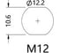Монтажный разъем VELLEDQ FLQ-M12-M17(M12)-0., Вилка, Прямой с кабелем, Латунь никелированная 17-PINIP67, кабель 0,3 м, 60 AC/DC, 08-00024776 3