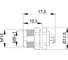 Mонтажный разъем VELLEDQ FLH-M8-F04(M10)-HB, Розетка, Прямой под пайку, Латунь никелированная 4-PINIP6760 AC/DC, 08-00024669 2