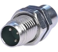 Mонтажный разъем VELLEDQ FLH-M8-M03(M8)-HB, Вилка, Прямой под пайку, Латунь никелированная 3-PINIP6760 AC/DC, 08-00024670