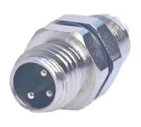 Mонтажный разъем VELLEDQ FLQ-M8-M03(M8)-HB, Вилка, Прямой под пайку, Латунь никелированная 3-PINIP6760 AC/DC, 08-00024661