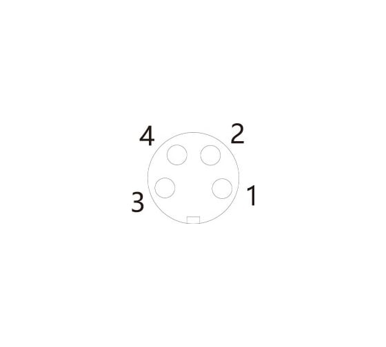 Монтажный разъем VELLEDQ FLQ-M8-F04(M8)-0.3 08-00024666