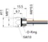 Mонтажный разъем VELLEDQ FLQ-M8-F04(M8)-0.3, Розетка, Прямой с кабелем, Латунь никелированная 4-PINIP67, кабель 0,3 м, 60 AC/DC, 08-00024666 2