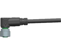 Соединитель кабельный VELLEDQ M12-M05S-10.0PVC/BK, Вилка, Угловой с кабелем, Пластик 5-PINIP67, кабель 10 м, 60 DC, 08-00024741