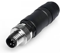 Соединитель клеммный VELLEDQ M8-M04T, Вилка, Прямой с клеммником, Пластик 4-PIN IP6560 AC/DC, 08-00024640