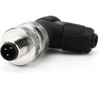 Соединитель клеммный VELLEDQ M8-M03S, Вилка, Угловой с клеммником, Пластик 3-PIN IP6560 AC/DC, 08-00024642