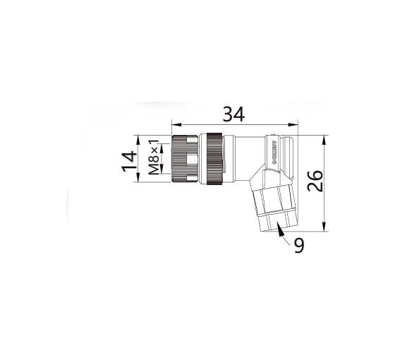 Соединитель клеммный VELLEDQ M8-F03S 08-00024643