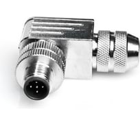 Соединитель клеммный VELLEDQ M12P-M05S, Вилка, Угловой с клеммником, Латунь 5-PIN IP65125 AC/DC, 08-00025022