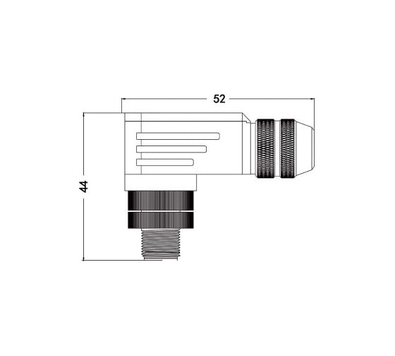 Соединитель клеммный VELLEDQ M12P-M05S 08-00025022