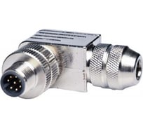 Соединитель клеммный VELLEDQ M12-M08S, Вилка, Угловой с клеммником, Пластик 8-PIN IP6560 AC/DC, 08-00034171