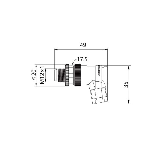 Соединитель клеммный VELLEDQ M12-M05S 08-00024713