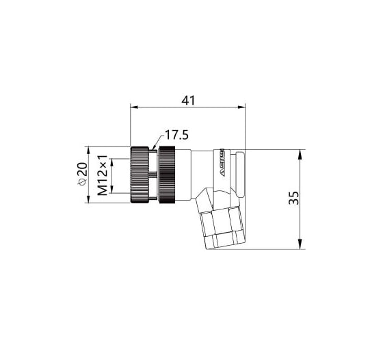 Соединитель клеммный VELLEDQ M12-F04S 08-00024709