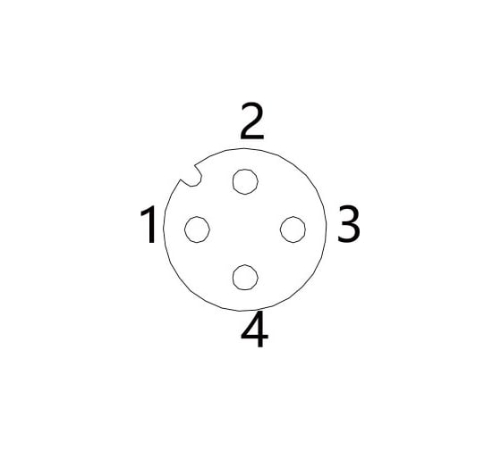 Соединитель клеммный VELLEDQ M12-F04S 08-00024709
